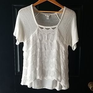Chico's delicate ivory shirt. ( Size 2)